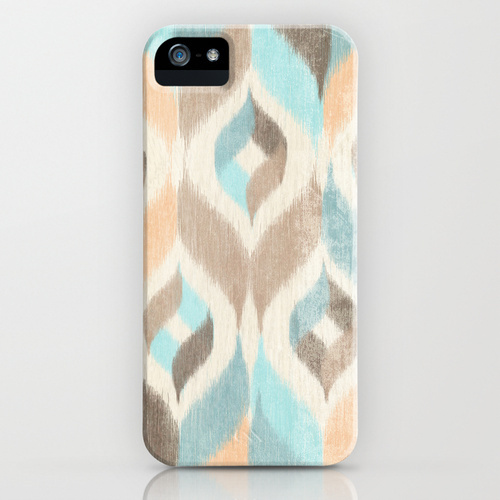 Society6 iPhone5用 Soothing Waves Ikat ケース