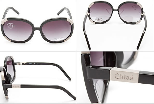 【関送込】Chloe 四角フレームサングラス 関税送料込》Chloe☆大人気♪ビッグフレームサングラス 4色