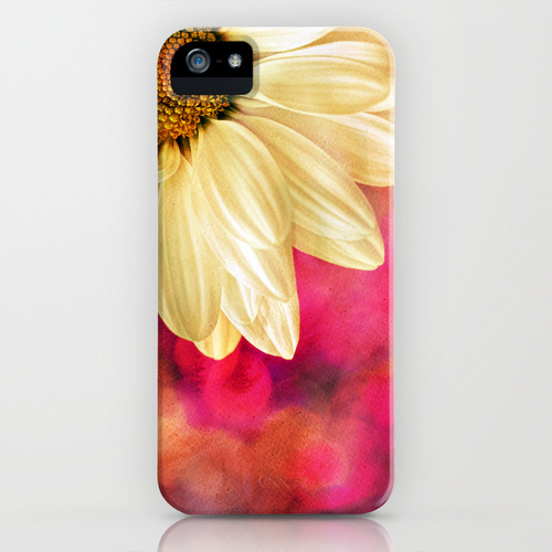 iPhone・スマホケース Society6 Daisy Golden on Pink by Micklyn