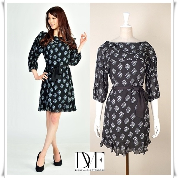 ☆⌒'*sale◆DVFシルク・ラッフルワンピ【Gotilda】