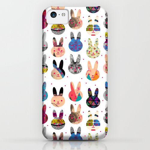 iPhone・スマホケース Society6 Psychedelic Rabbits by Nikola Nupra