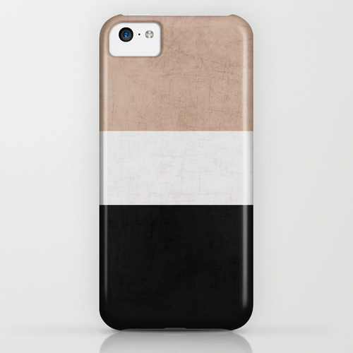 iPhone・スマホケース Society6 classic - natural, cream and black by Her Art