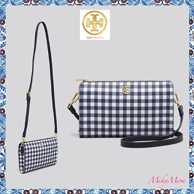 関税返金&送料込Tory Burch☆Robinson Printed Wallet CrossBody