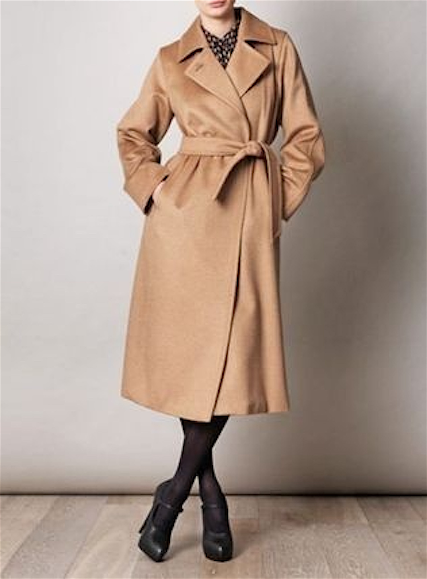 MANUELA MaxMara セレブ愛用!クラシックロングキャメルコート ...