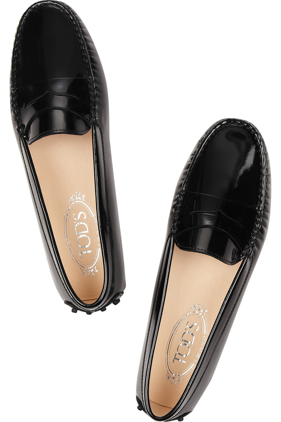 TOD'S ♥ Gommino パテントレザーローファー Black