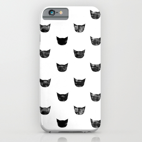 Society6 ケース Black Cat by Leah Reena Goren