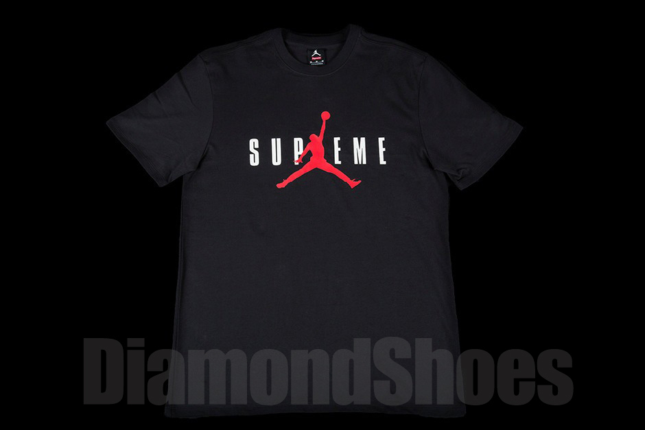 FW15 SUPREME AIR JORDAN TEE MEN'S BLACK S-XL Tシャツ送料無料