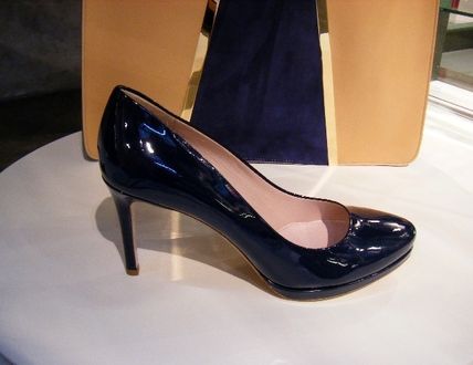 MiuMiu High Heel Plain Toe Enamel Plain High Heel Pumps & Mules