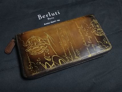 Berluti Long Wallets Unisex Leather Long Wallets