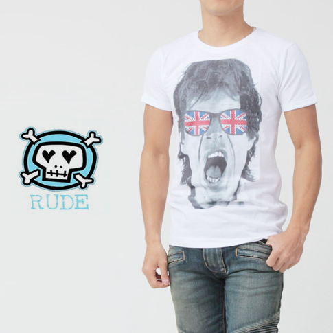 Rude ルード メンズ 半袖 プリント Tシャツ British 20151633