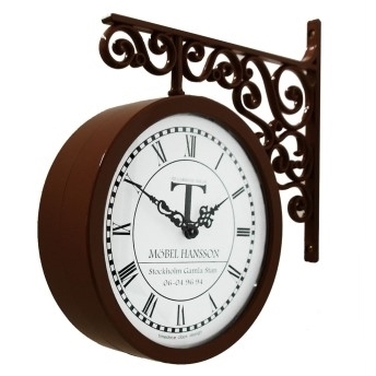 時計 Timedeco Modern Double Clock TD-0604(BR)