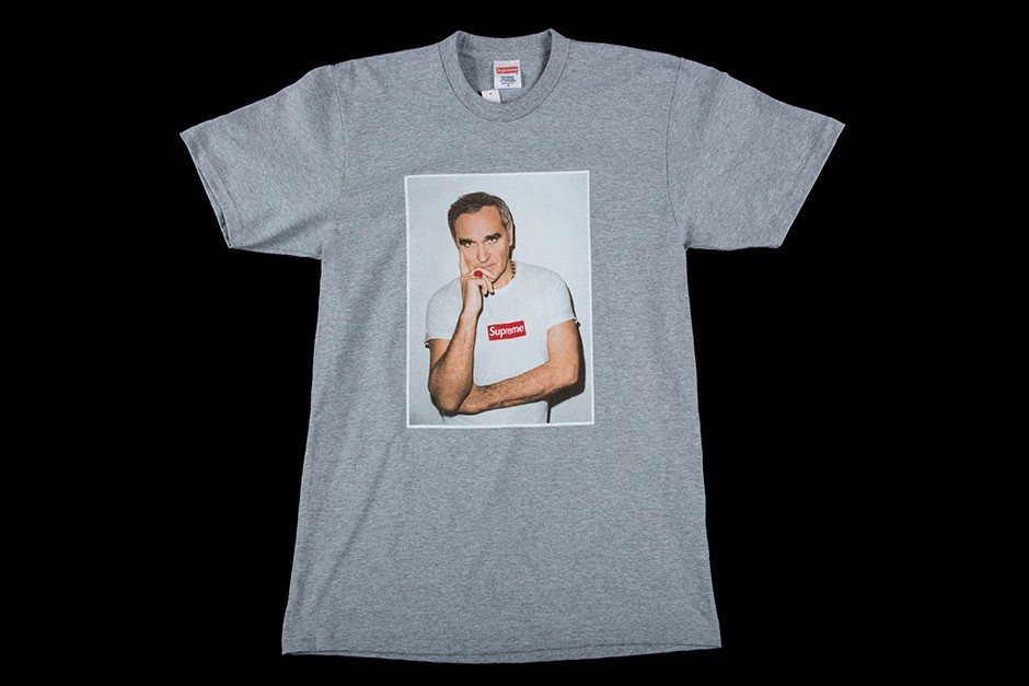 SS16 SUPREME MORRISSEY TEE GREY S-XL グレー 送料無料