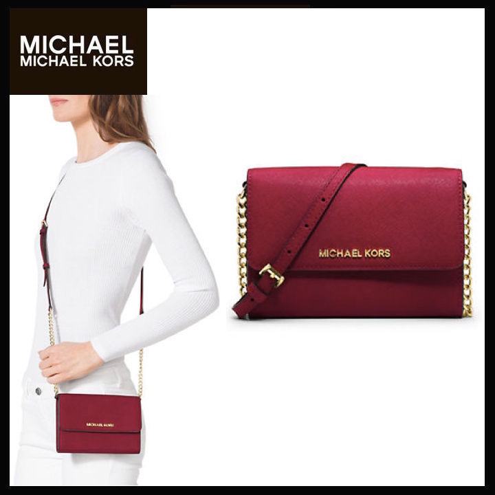 手元有♪Michael Kors☆Jet Set Travel Smartphone Crossbody