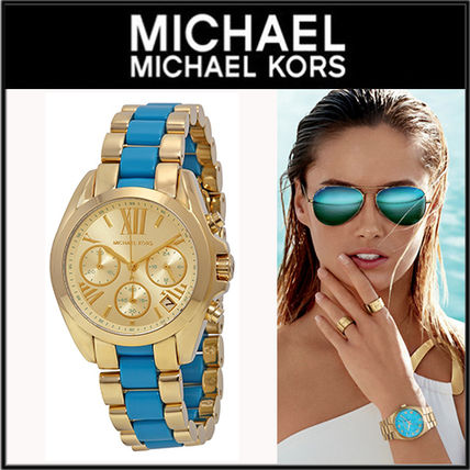 Michael Kors アナログ腕時計 【大人気】 Michael Kors Bradshaw Chronograph Light Champagne