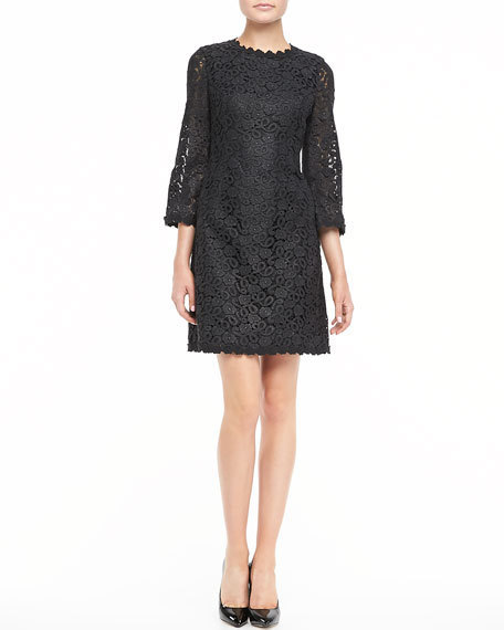 1点SALE!KATE SPADE★ケートスペード素敵3/4-sleeve lace ドレス