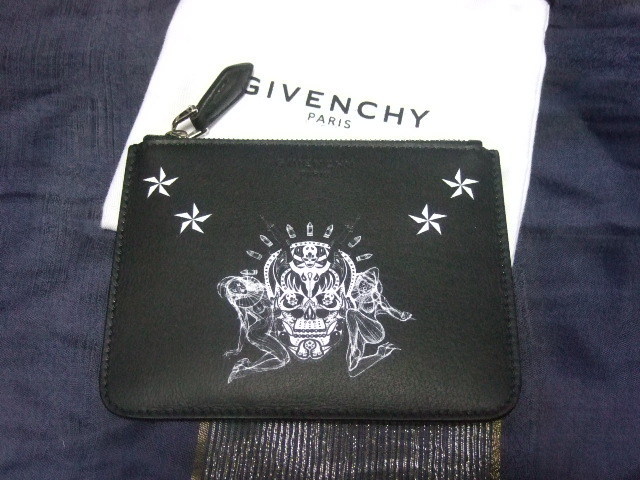 関税込■SALE!! GIVENCHY スカル ミニポーチ■ジバンシー