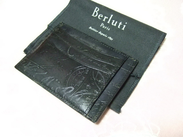 関税込◆スタンプ入り!!ベルルッティ BAMBOU TETRISカードケース