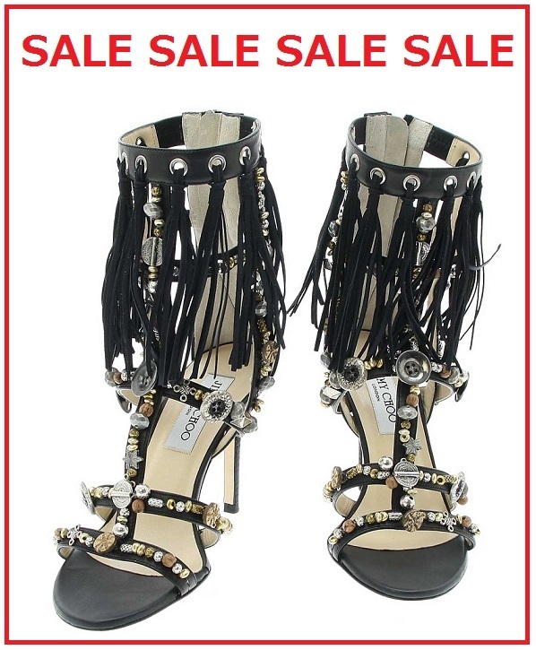 《国内発送SALE》Size37.5道端アンジェリカ愛用フリンジサンダル