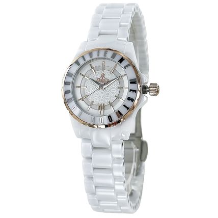 Vivienne Westwood Analog Casual Style Round Quartz Watches Office Style