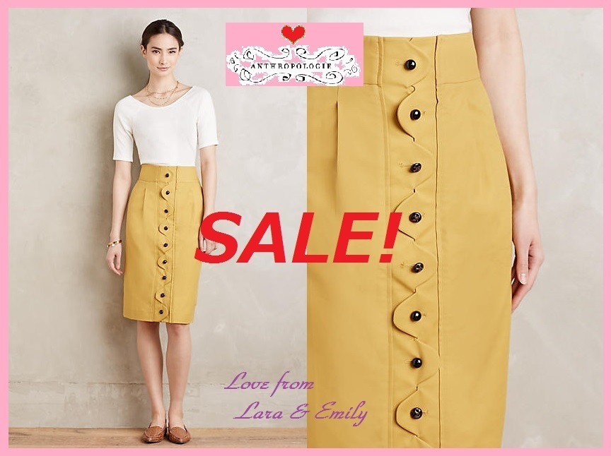 SALE!店舗完売*関送料込☆Ada Button Front Skirt Size:4
