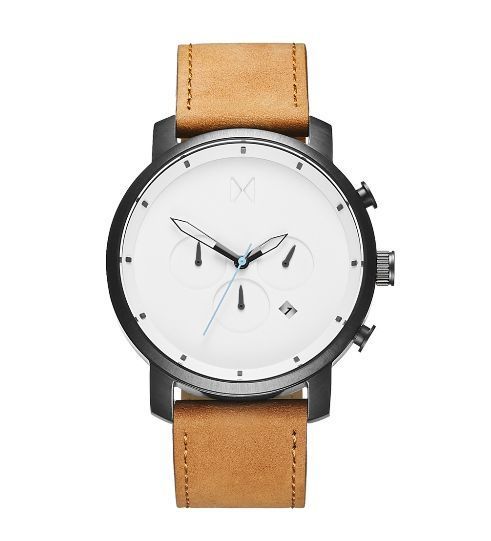 MVMT Watches アナログ時計 MVMTWatches ホワイト ブラック タン レザー 革 メンズ 腕時計(5)