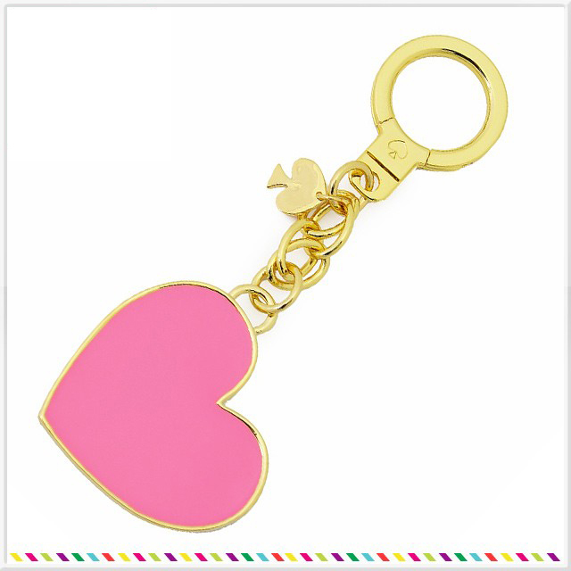 kate spade things we love heart ハート キーホルダー ピンク