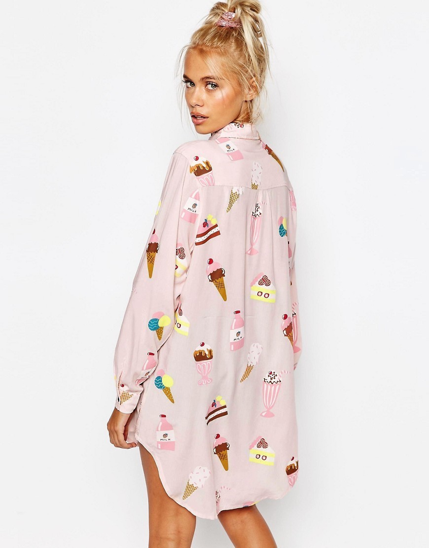 アイスクリームだらけ!!LAZY OAF♡シャツ∞ドレス