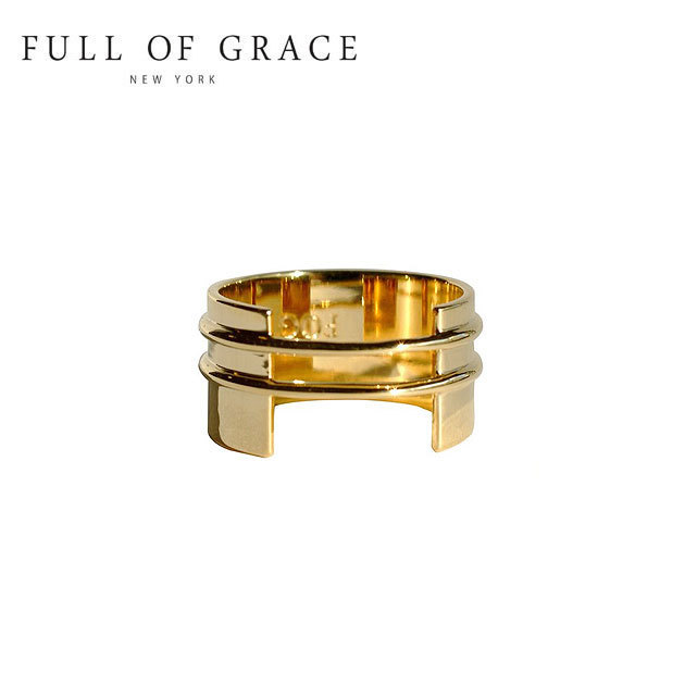【国内即発】≪FULL OF GRACE≫幅広 プレート リング