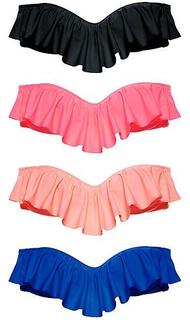 セール!! 6色 Victoria's secret Flounce Bandeaw tops のみ