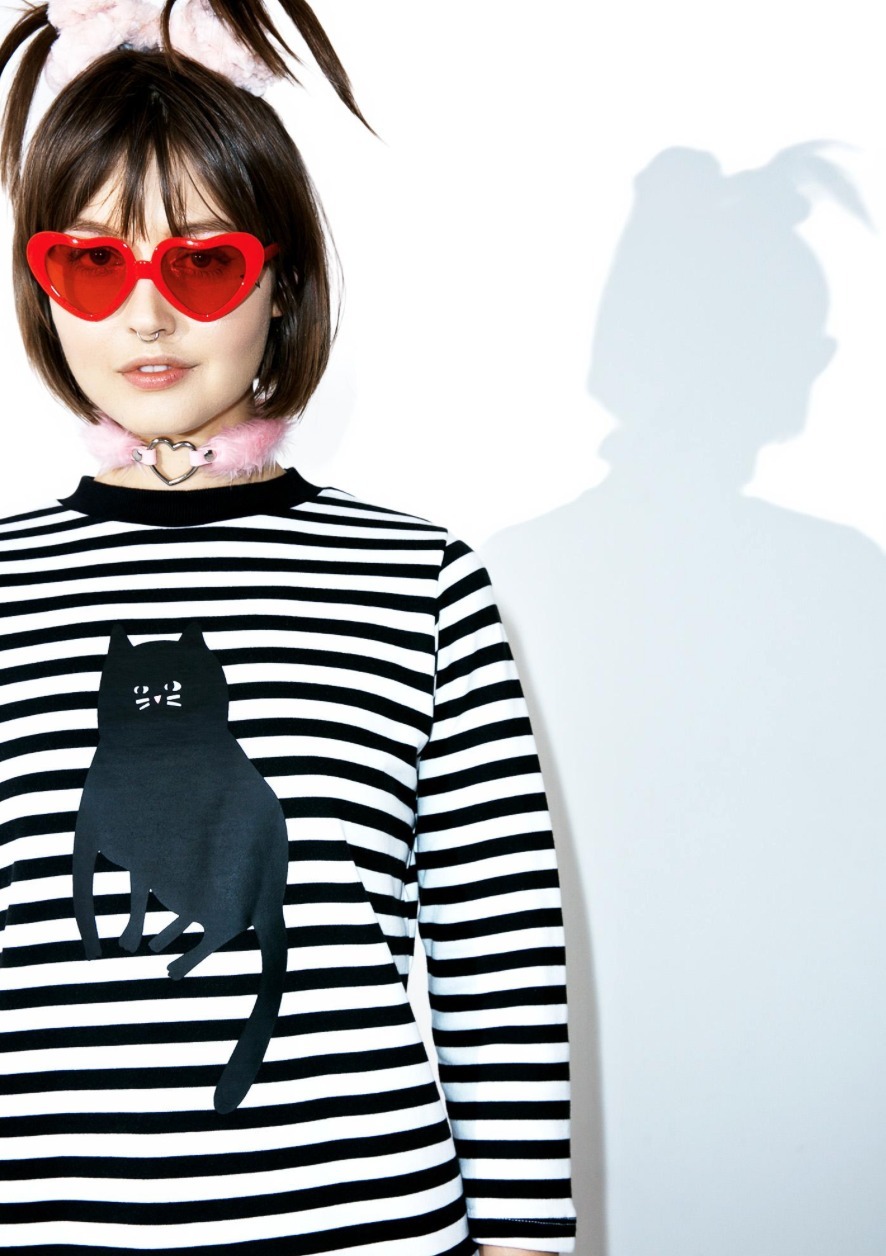 ∞LAZY OAF★ボーダー∞♡キャットドレス★