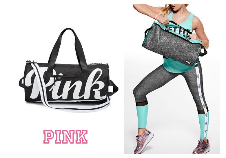 【2種類】 ★PINK★ BIGロゴ GYMダフルBAG