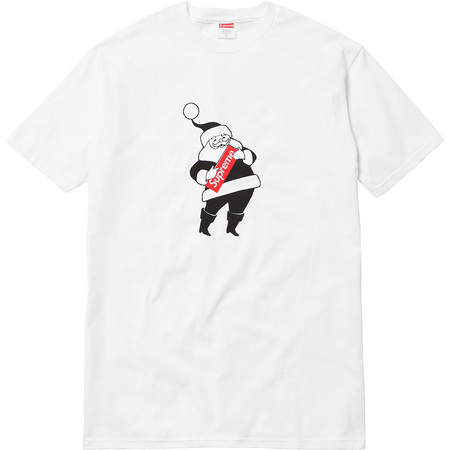 Supreme FW16 Santa Tee 白 (Supremeステッカー付き)