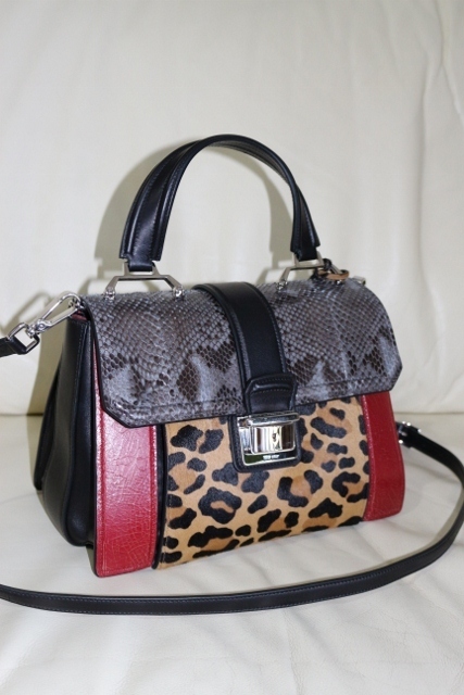 miumiuパイソン/ハラコ/カーフレザー☆2wayバッグ☆レッド (MiuMiu miumiuパイソン/ハラコ/カーフレザー☆2wayバッグ☆レッド (MiuMiu