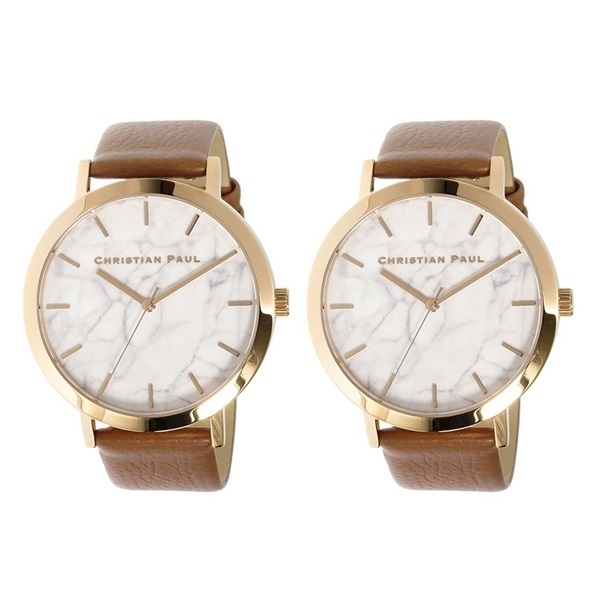 クリスチャンポール 時計 ペアウォッチ 43mm レザー MR-06MR-06