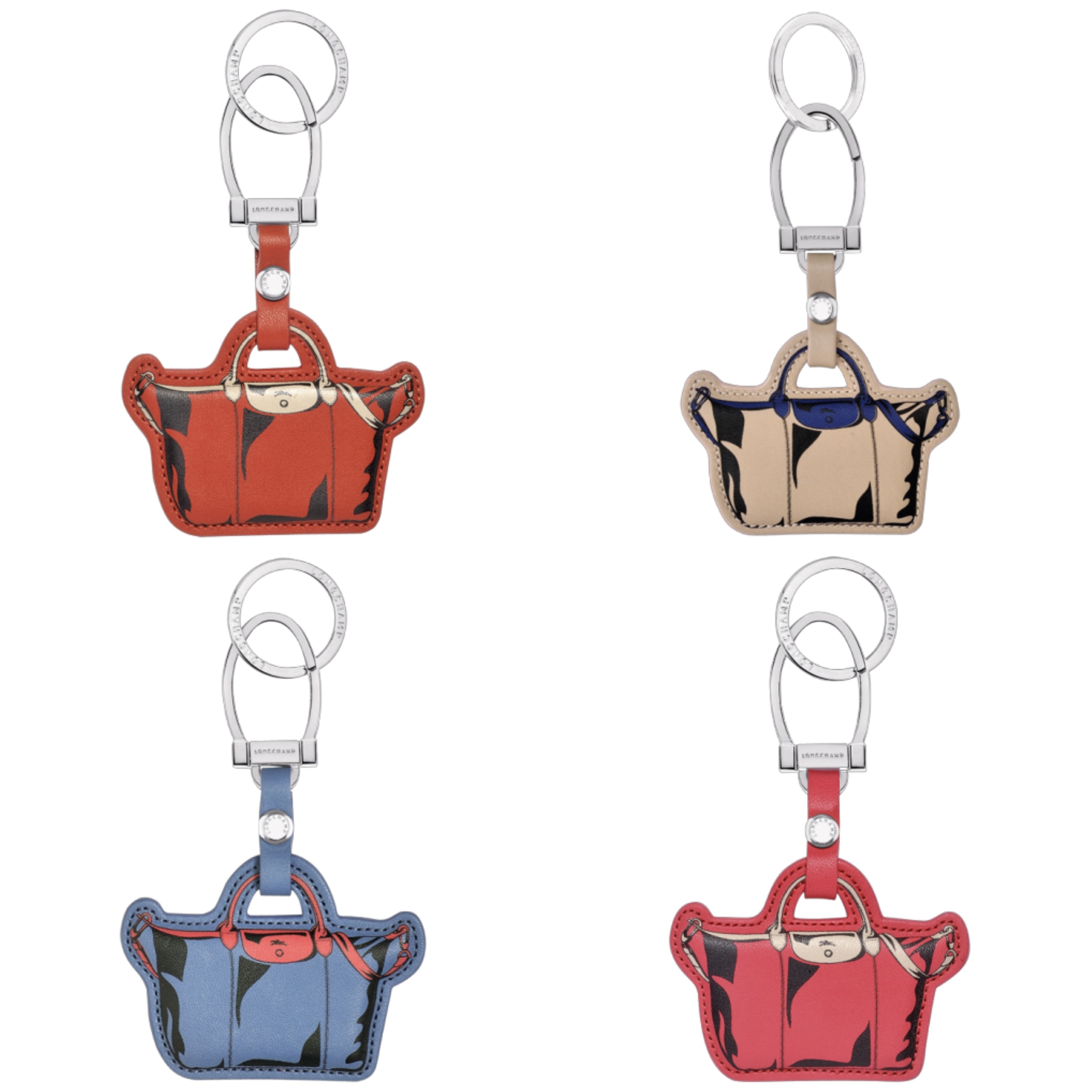 キーリングまたはチャーム Le Pliage Cuir ☆ Longchamp