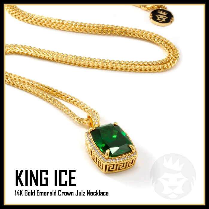【King Ice】Emerald Crown Julz Necklace★送料税込/国内発送
