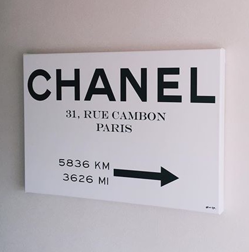 Oliver Gal★Couture Road Sign Minimalist★キャンバス 4サイズ