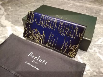 Berluti 長財布 関税込◆限定ゴールドパティーヌ希少品!!　ベルルッティ　SANTAL