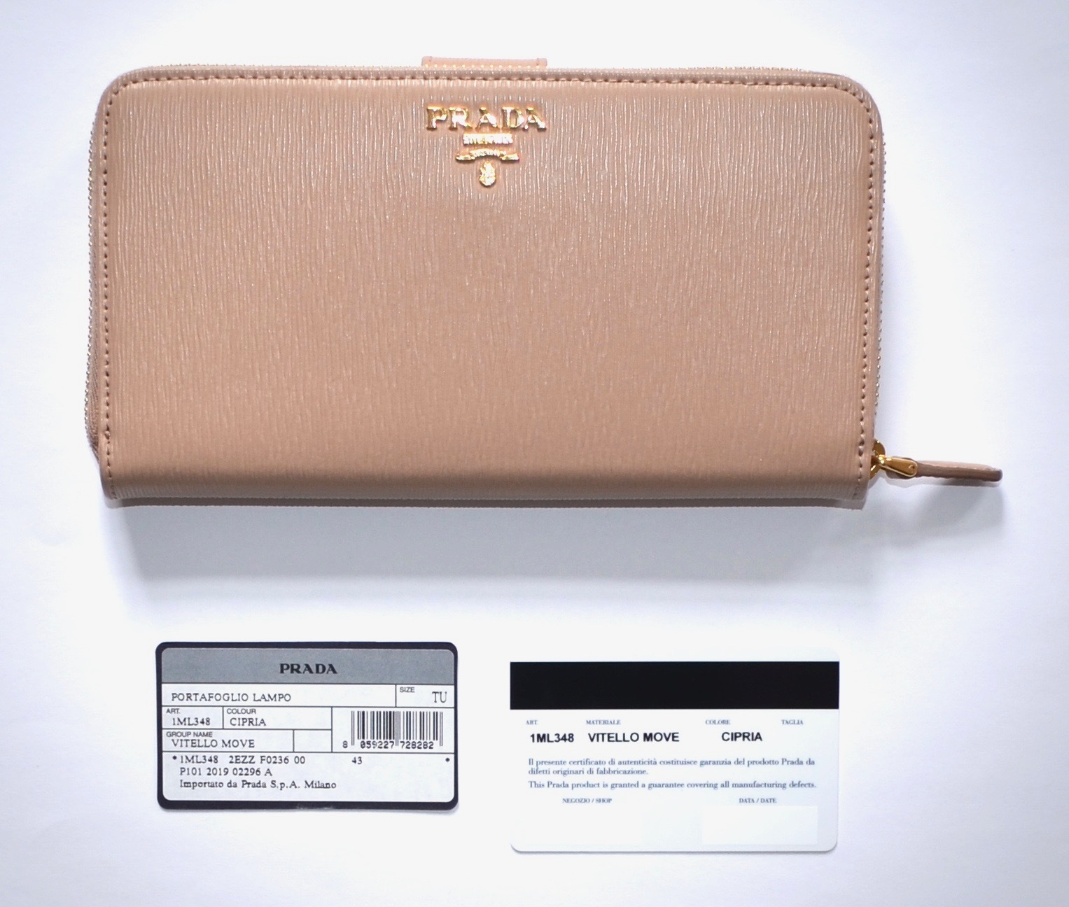 新モデル!PRADA 長財布 Vitello Move カード18枚収納☆ 即発可 ...