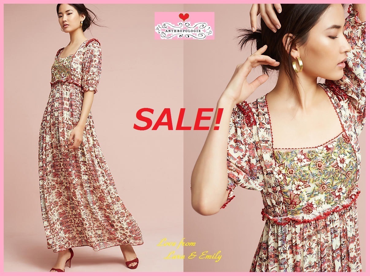 SALE☆即納ラス1★店舗完売【Anthro】Sidella Maxi Dress Size:4