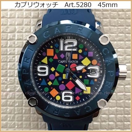 CAPRI WATCH アナログ時計 送料税込☆カプリウォッチ Art.5280◇45mm Rocks Forms/国内発送