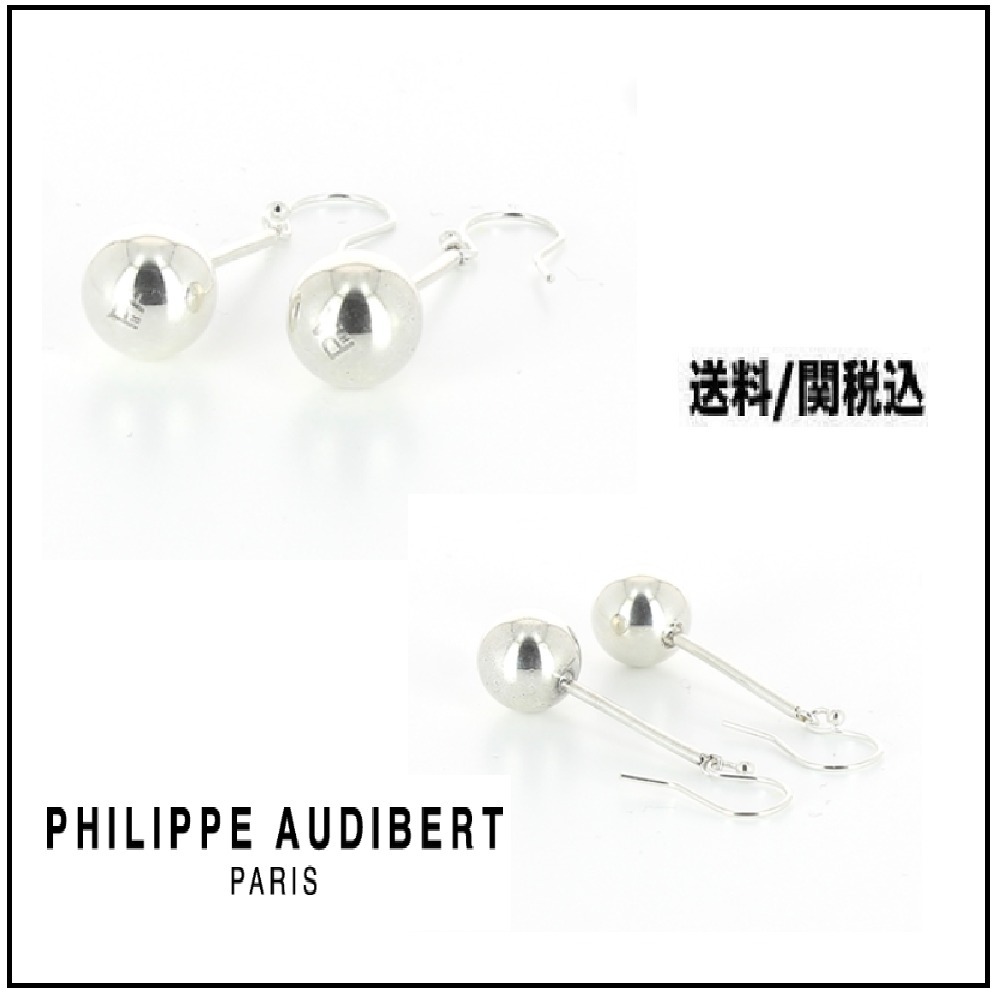 ★送料込【Philippe Audibert】BAILEE シルバー ボール ピアス♪