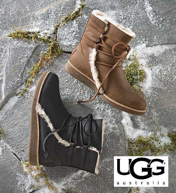 最終SALE! 2色UGG Luisa防水軽量レザーショートブーツ