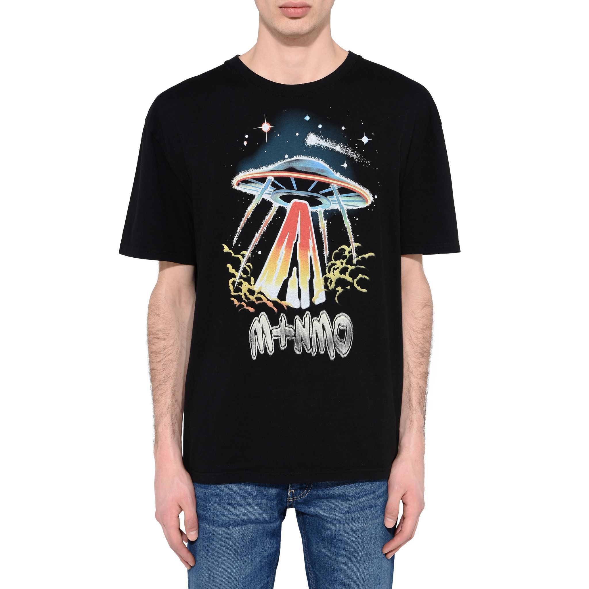関税送料込 Stella McCartney スペース プリント Tシャツ BLACK
