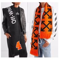 【関税込】新作▲Off White▼Intarsia アクリル ニット スカーフ