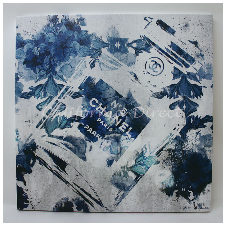 Oliver Gal 小さい 41x41cm Blue Flower Scent キャンバス