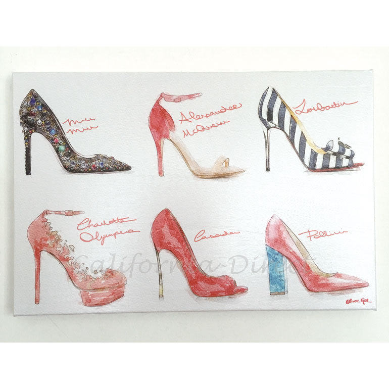 Oliver Gal 大きめ 76x51cm Spring 2014 Heels キャンバス