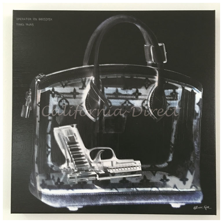 Oliver Gal 超特大 109x109cm Couture X Ray キャンバスアート