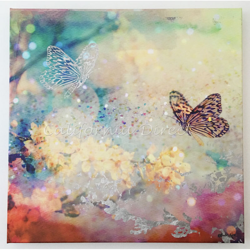 Oliver Gal 大きい 76x76cm Butterfly Dance キャンバスアート