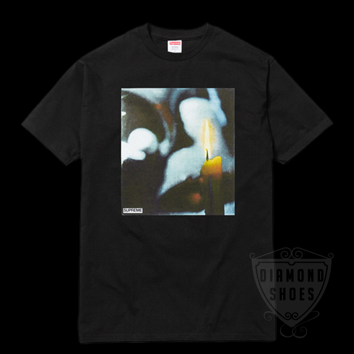 FW17 SUPREME CANDLE TEE BLACK S-XL ブラック 送料無料